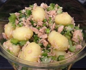 Tun- og kartoffelsalat