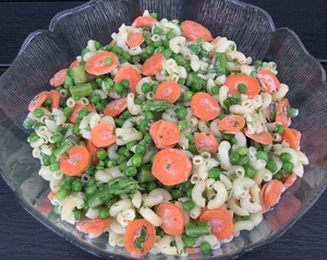 Pastasalat Grønært med asparges