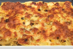 Kyllingelasagne med karry