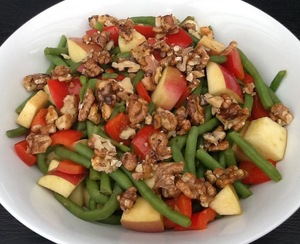 Bønnesalat med valnødder