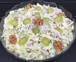 Spidskålssalat Waldorf