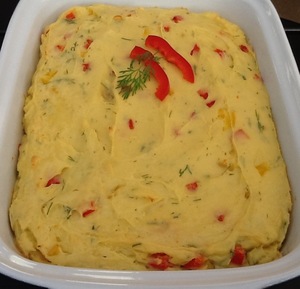 Pikantbagt kartoffelmos