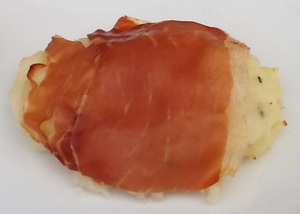 Kartoffelmos med parmaskinke 