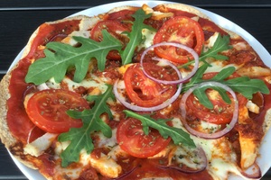 Tortillapizza med kylling