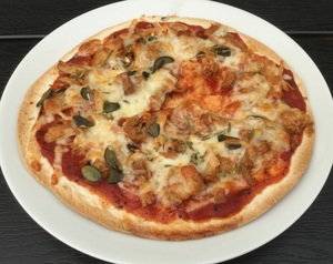 Pizza med pulled pork