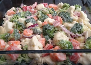 Sennepsmarinerede grøntsager