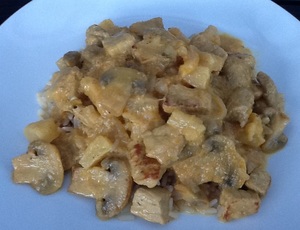 Karrygryde med abrikos og ananas