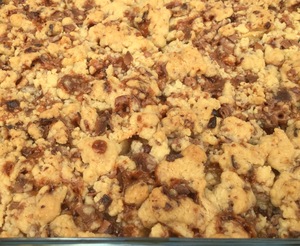 Æblecrumble med Daim