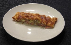 En enkelt portion skinkestang