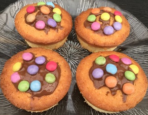 Muffins med M&M's