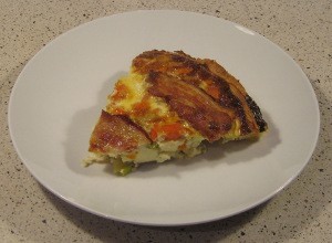 Et færdigt tærtestykke