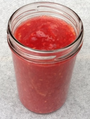 Rabarber-hindbærmarmelade