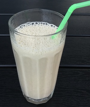 Banan-lakrids milkshake 