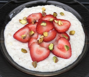 Kold grød med banan