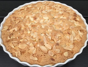 Kage med mango og marcipan