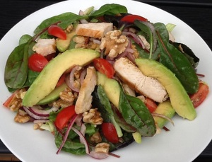 Kyllingesalat med avocado
