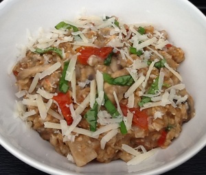 Middagsgrød med champignon