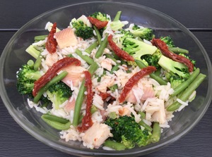 Rissalat med røget ørred