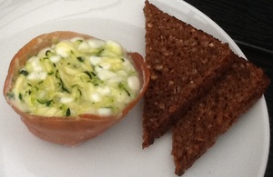 Parmabagt squash-frittata