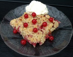 Æblecrumble med ribs