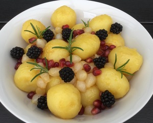 Abrikosglaserede kartofler