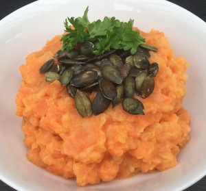 Gulerodsmos med kartoffel